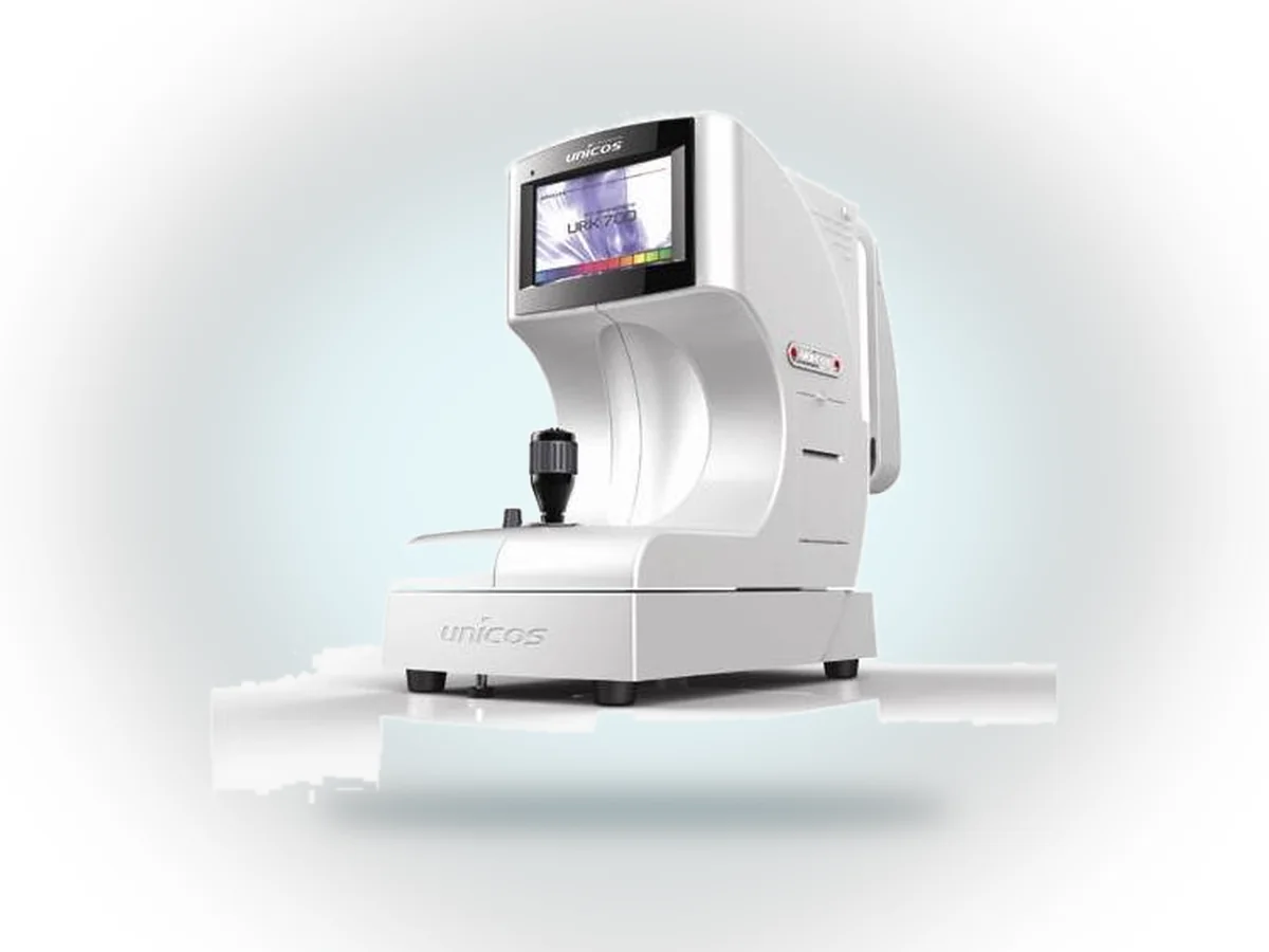 Máy đo khúc xạ tự động có đo độ cong giác mạc (K) URK-700A – Unicos Co., Ltd.